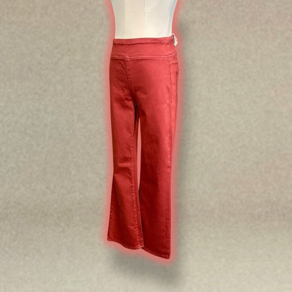 NWT We The Free ‘In My Feelings’ Mid-Rise Crop Bootcut Jeans in Maroon Size XS - Picture 8 of 16